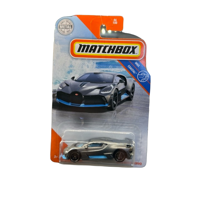 Matchbox Mainline Divo 46/100 Silver with Blue Accents