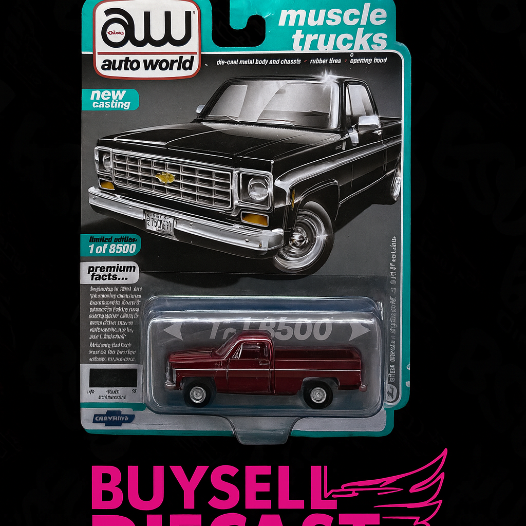 Auto World Muscle Trucks Silverado C10 Fleetside 2 Maroon