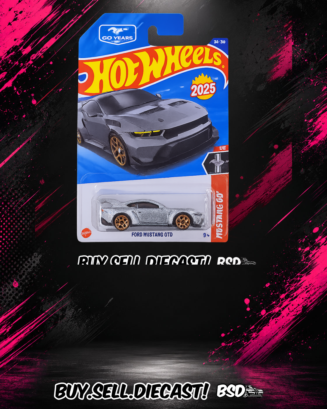 Hot Wheels Mustang GTD 34/250 Silver
