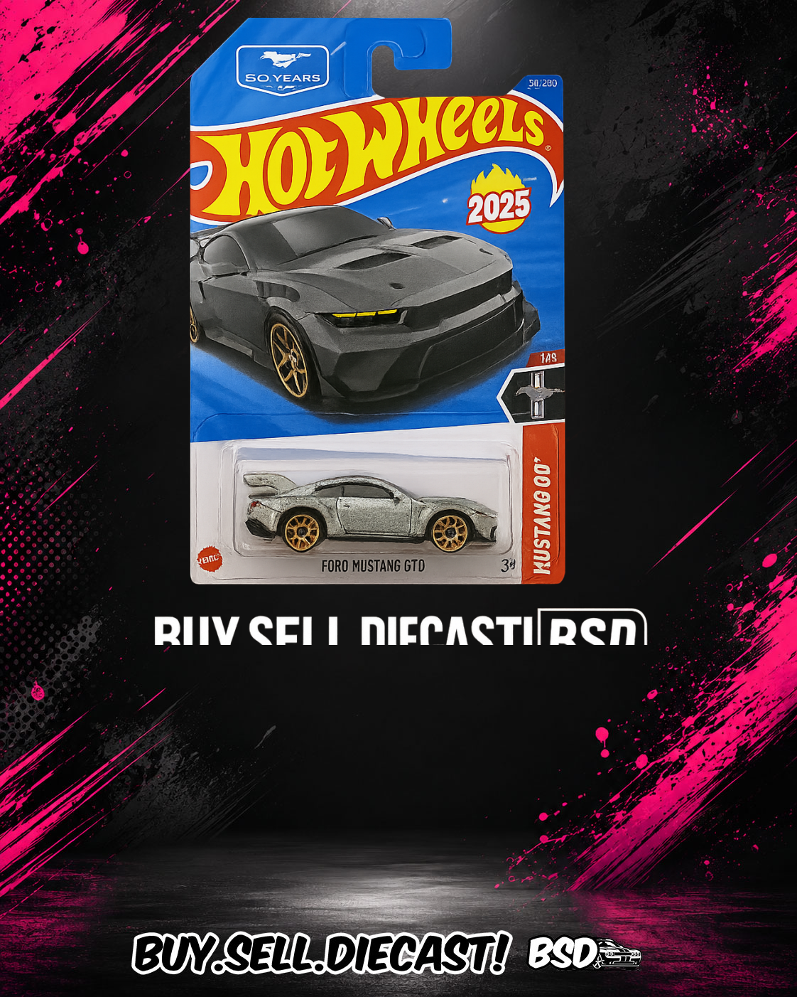 Hot Wheels Mustang GTD 34/250 Silver